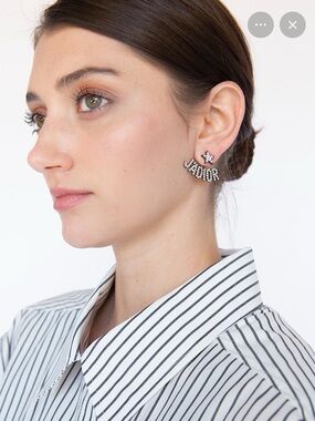 Dior gold Crystal J'Adior Earrings